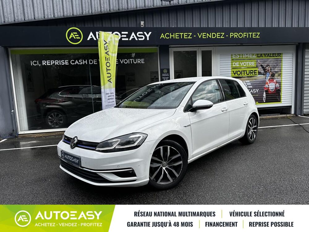 Golf 1.5 TSI 130ch Carat 1&egrave;re main - Entretien VW - Carplay - R&eacute;g 2018 occasion 44470 Carquefou