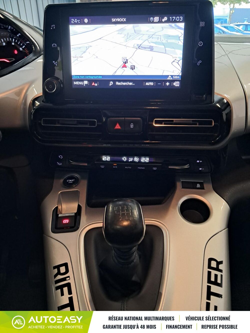 Rifter 1.5 BlueHDi S&S GTLine - toutes options - suivi Peugeot - 2018 occasion 37270 Montlouis sur Loire
