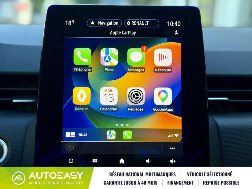 Clio V INTENS 1.3 TCe 130 EDC7 / Grand ecran / Carplay / Camera / E 2019 occasion 34430 Saint-Jean-de-Vedas