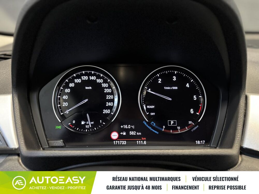 X1 sDrive16dA 116 ch Business Design boite auto / Historique d' 2019 occasion 29850 GOUESNOU