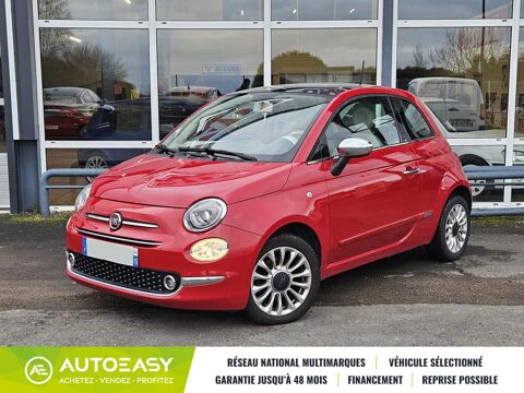 Fiat 500 1.2 8V 69 TOIT PANO RADARS 2016 occasion Lafeuillade-en-V&eacute;zie 15130