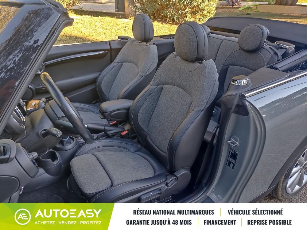 Cooper Cabriolet 1.5 L 136 CH BVA - RADARS AV / AR - REGULATEUR - B 2020 occasion 83000 Toulon