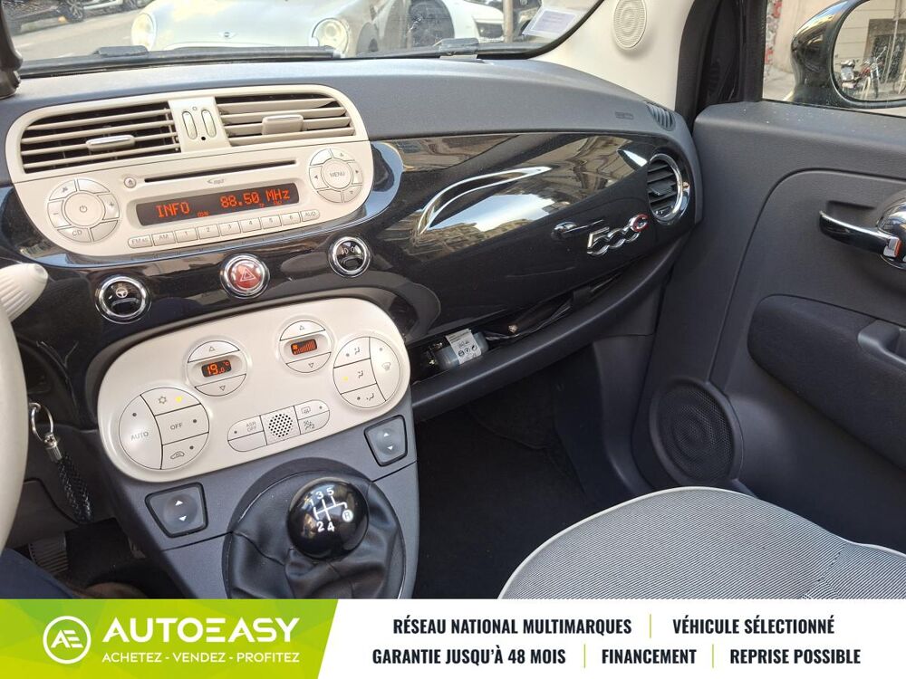 500 C 1.2 MPi 69 CH CABRIOLET / 1ERE MAIN / 55700 KMS DISTRI OK 2015 occasion 06300 Nice