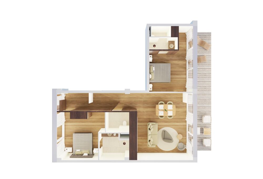 vente Appartement - 3 pice(s) - 88 m Grardmer (88400)