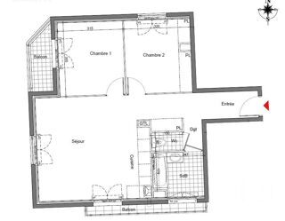  Appartement  vendre 3 pices 65 m