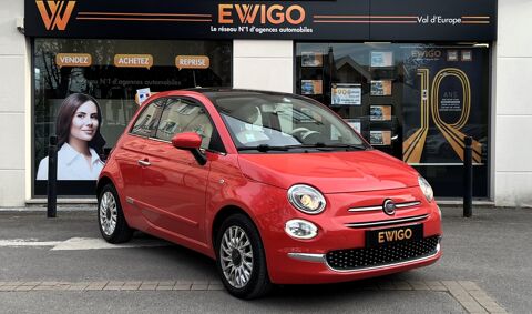 Fiat 500 1.2 69ch LOUNGE + TOIT PANORAMIQUE /CORAL RED PASTEL 2020 occasion Serris 77700
