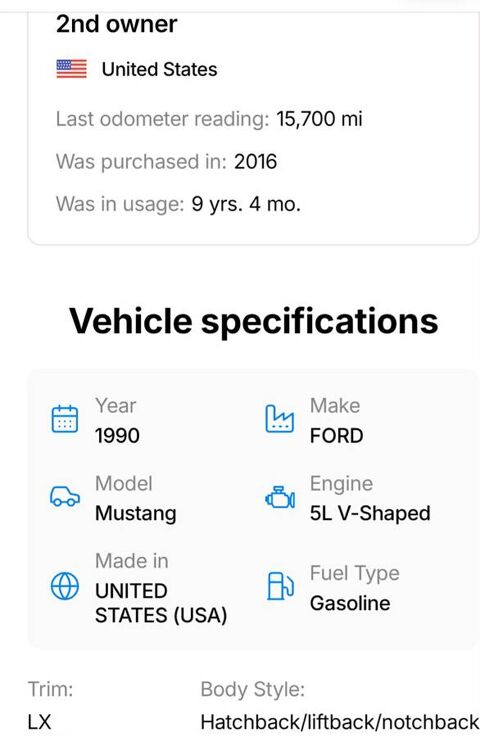 Ford Mustang 1990 1990 occasion Lyon 69002