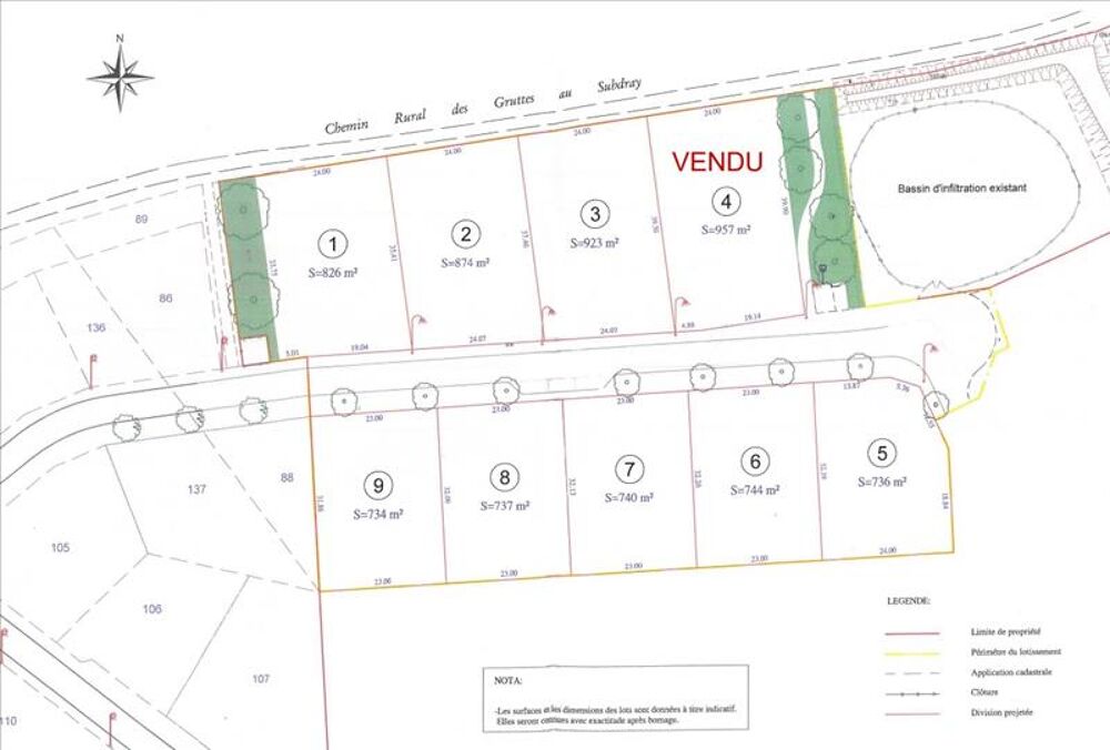 Vente Terrain Terrain  btir St florent sur cher