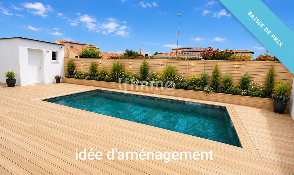 Vente Maison Maison 3 faces - 130 m2 - 5 chambres - Theza Théza