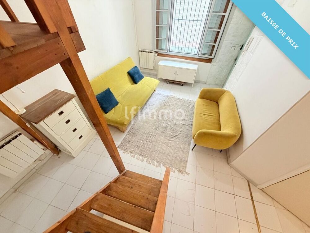Studio 22 m² Montpellier centre, grande hauteur sous plafond