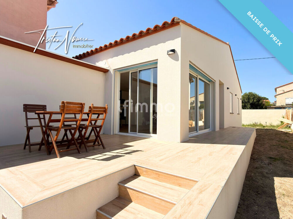 Vente Maison Maison 3 faces de plain pied - 89 m2 - 3 chambres - Ortaffa Ortaffa