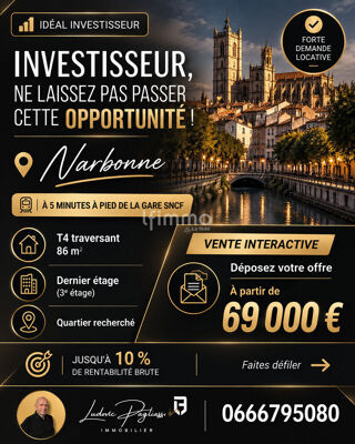  Appartement à vendre 4 pièces 86 m²