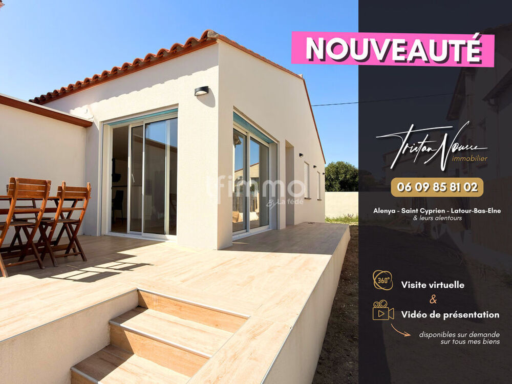 Maison 4 pièces 89 m² · à Ortaffa · 89 m² · 272 000 €