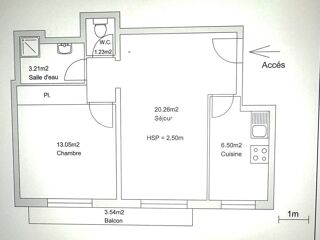 Appartement � vendre 2 pi�ces 44 m�