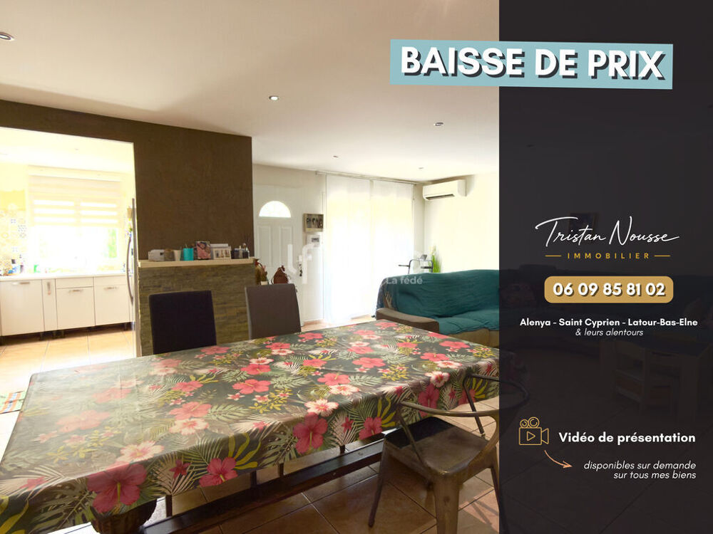 Maison plain-pied 3 faces - 100 m2 - Alenya