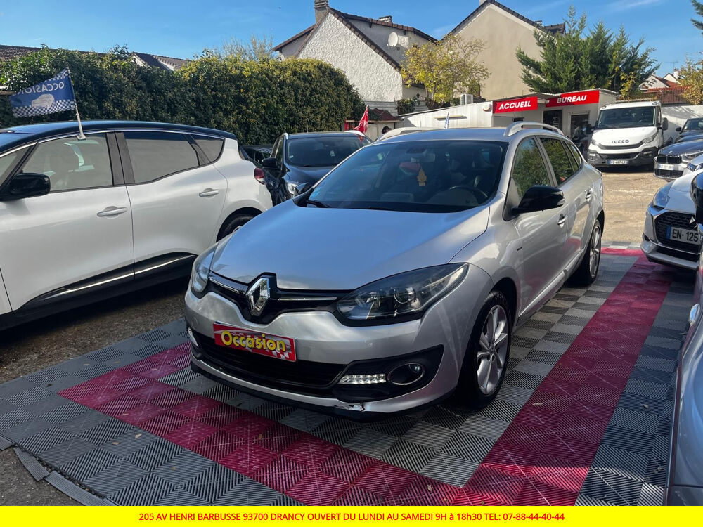 M&eacute;gane III Estate M&eacute;gane Estate III TCE 115 Energy Limited 2015 occasion 93700 Drancy