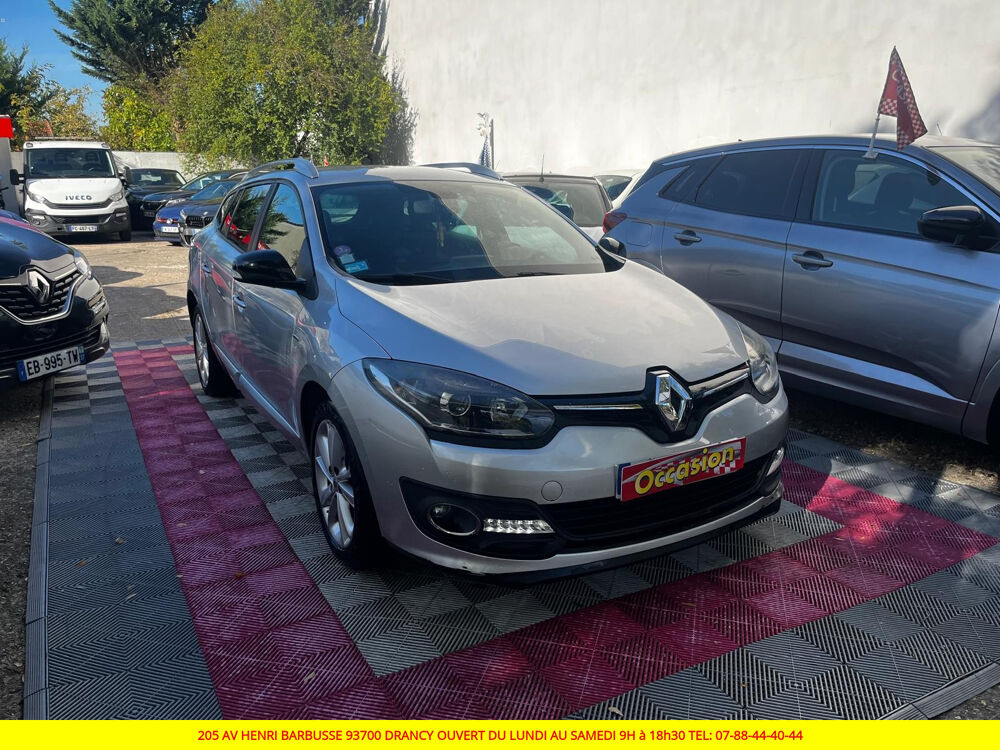 M&eacute;gane III Estate M&eacute;gane Estate III TCE 115 Energy Limited 2015 occasion 93700 Drancy