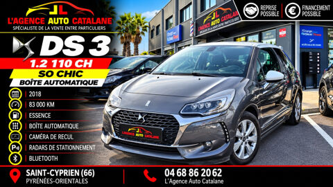 Citro&euml;n DS3 DS 3 PureTech 110 BVA So Chic BOITE AUTO 2018 occasion Saint-Cyprien 66750