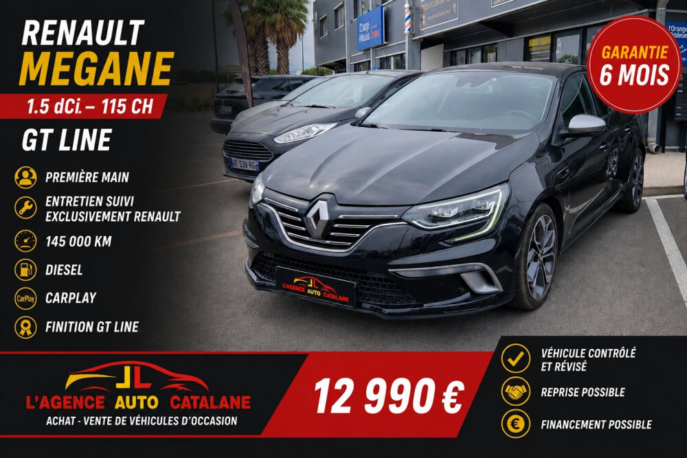 Megane IV MEGANE IV GT LINE 1.5 115 CH 2020 occasion 66750 Saint-Cyprien