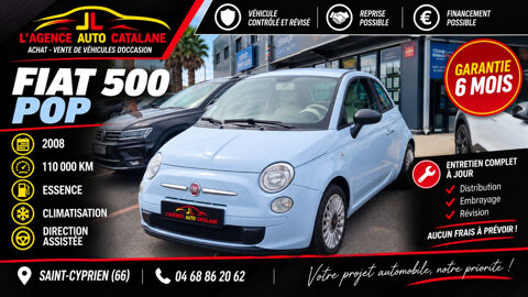Fiat 500 1.2 8V 69 ch Pop 2008 occasion Saint-Cyprien 66750