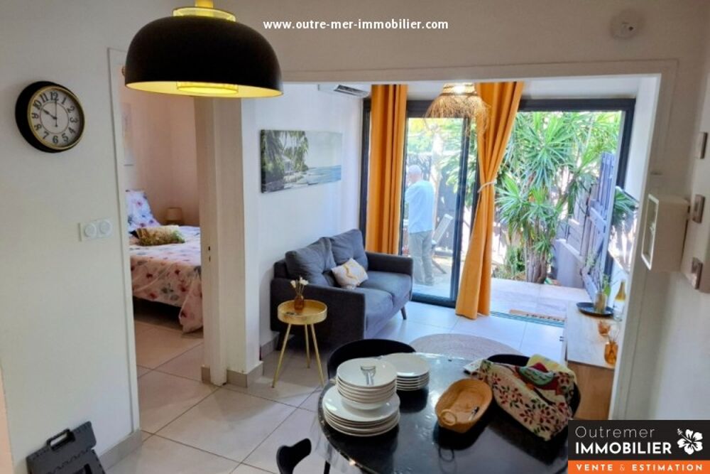 Location Appartement T2 meublé tout équipé ? Rez-de-chaussée avec terrasse ? 33 m² St gilles les bains