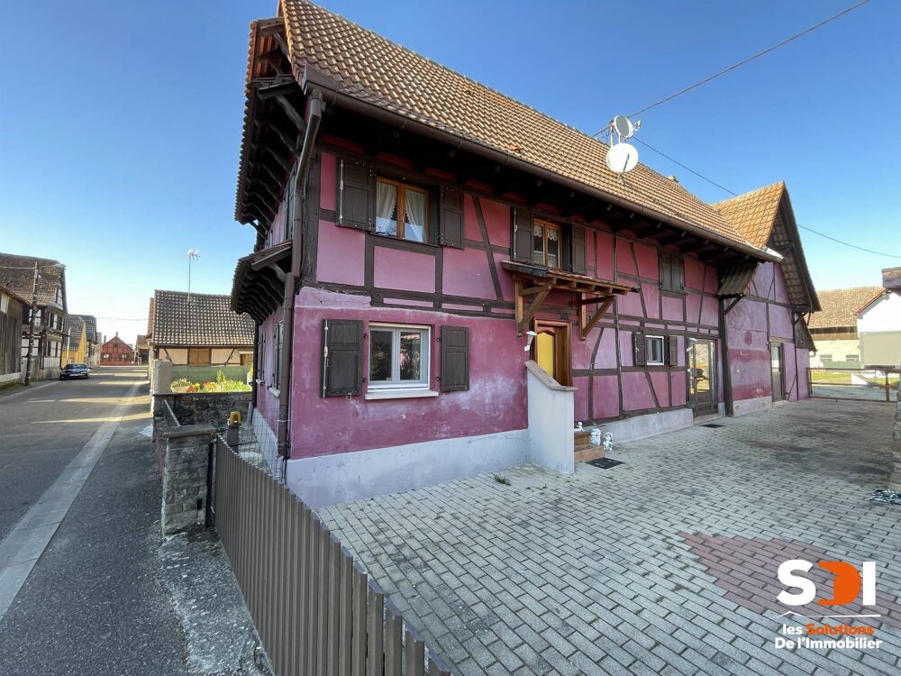 SERMERSHEIM - MAISON 124M² SUR 1,65 ARES AVEC COUR + PKG - SERMERSHEIM