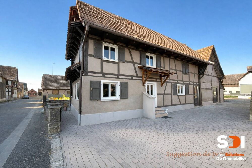 SERMERSHEIM - MAISON 124M² SUR 1,65 ARES AVEC COUR + PKG - SERMERSHEIM