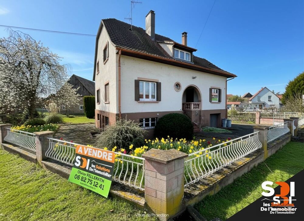 BOOFZHEIM - MAISON 130M² SUR 11,69 ARES AVEC JARDIN ARBORE + TERRASSE + DEPENDANCE + 4 GGES - BOOFZHEIM