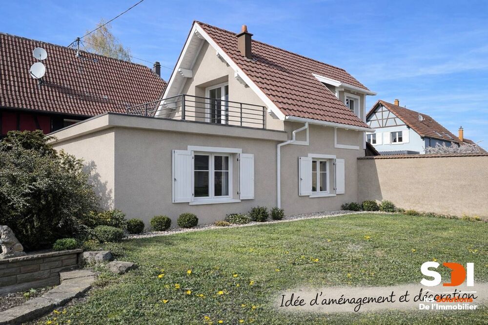 SERMERSHEIM - MAISON 90M² SUR 2,70 ARES AVEC JARDIN + COUR + TERRASSE - SERMERSHEIM