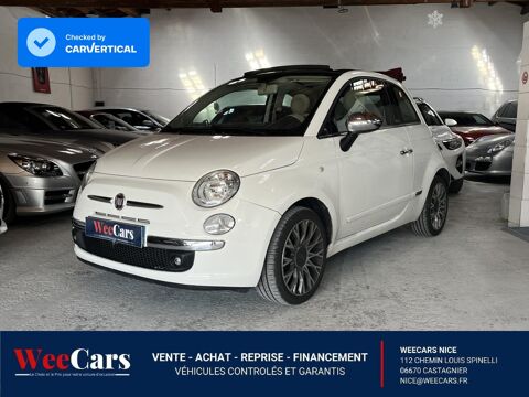 Fiat 500 Cabriolet 1.2i - 69 C CABRIOLET Lounge PHASE 1 2014 occasion Castagniers 06670