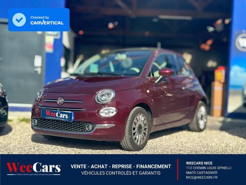 Fiat 500 1.2 69 ch Eco Pack Lounge 2019 occasion Castagniers 06670