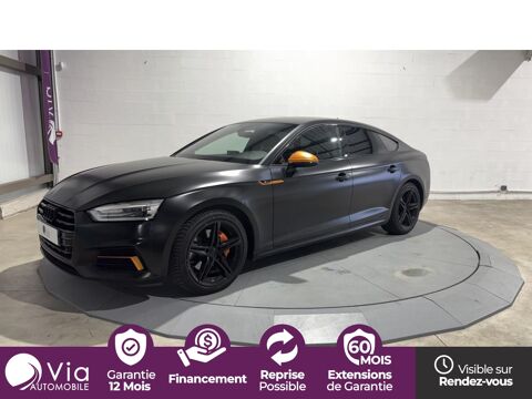 Audi A5 2.0 TDI 190 - S-tronic S Line PHASE 2 Noir Mat 2017 occasion Thionville 57100