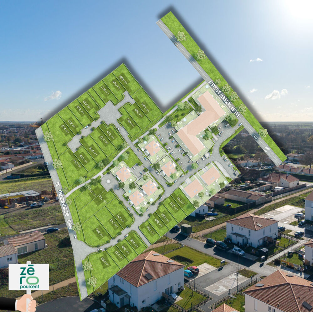 Vente Terrain À Luçon   20 parcelles à bâtir viabilisées   libres de constructeur   de 327 m2 à 951 m2 Lucon