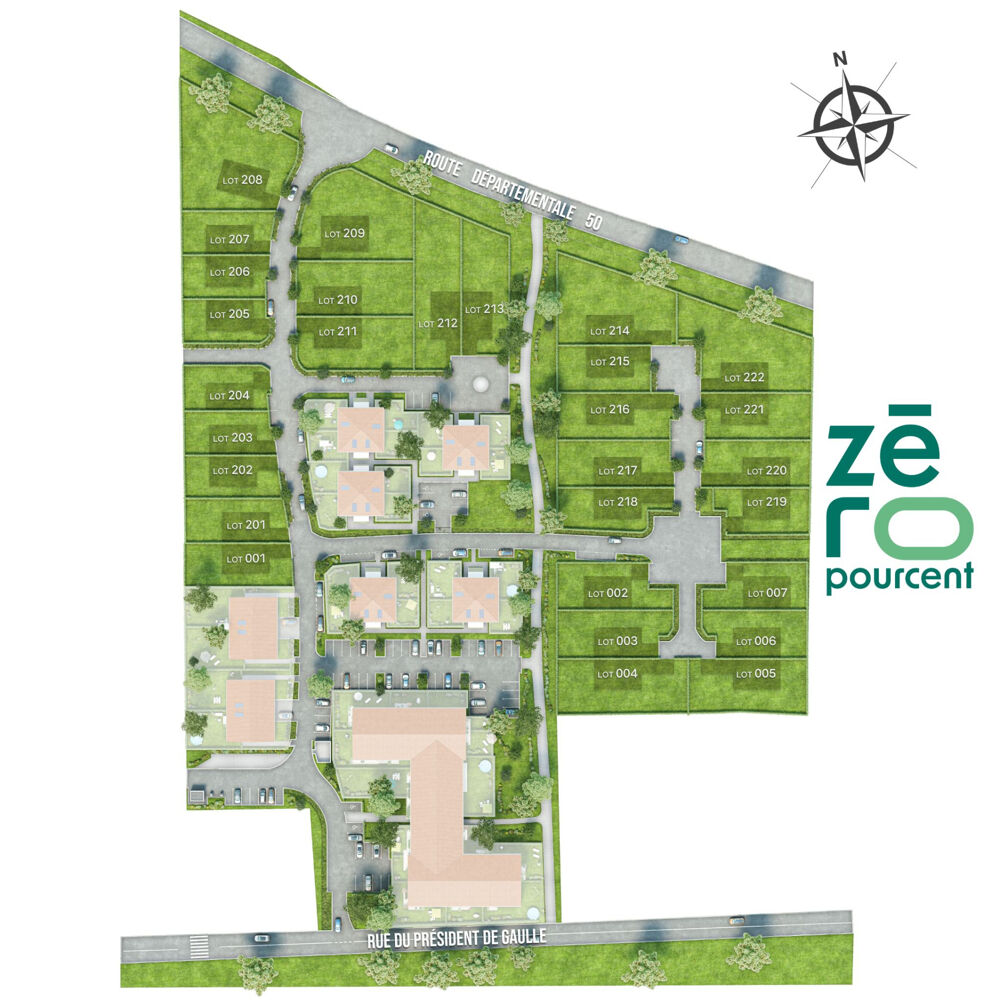 Vente Terrain À Luçon   20 parcelles à bâtir viabilisées   libres de constructeur   de 327 m2 à 951 m2 Lucon