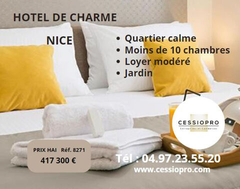 Nice - Hôtel de charme de moins de 10 chambres 417300 06000 Nice