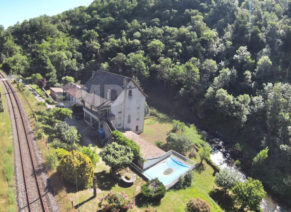 Vente Immeuble 2 Maisons (4 logements)  avec piscine en bordure de rivire + 2ha de bois Villefranche-de-rouergue