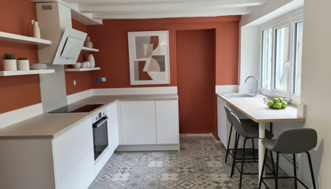   Maison de ville r�nov�e 3 chambres+jardin - Lou� Maison - 5 pi�ce(s) - 85 m�