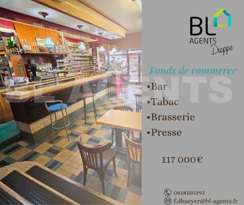 &Agrave; vendre - Fonds de commerce Bar Tabac Presse Brasserie - DIEPPE 117000 76200 Dieppe