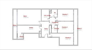  Appartement � vendre 4 pi�ces 76 m�