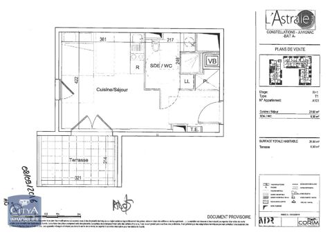   Location Appartement Appartement - 1 pièce(s) - 27 m²