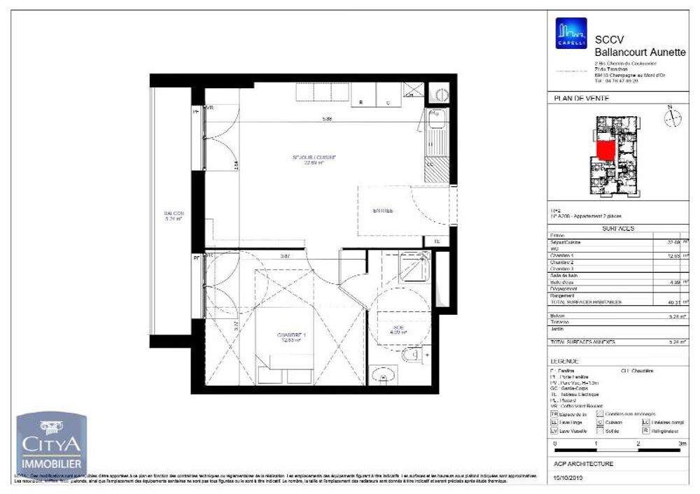 location Appartement - 2 pièce(s) - 40 m² Ballancourt-sur-Essonne (91610)