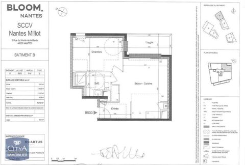  Appartement  louer 2 pices 40 m