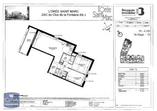  Appartement à louer 3 pièces 65 m²