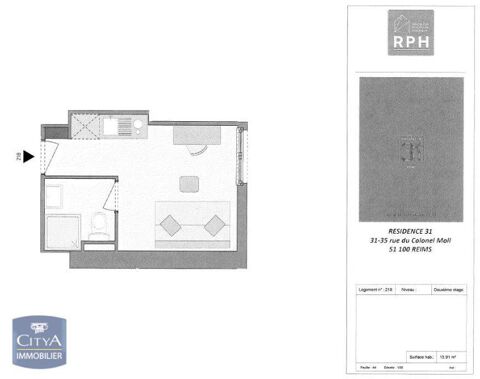  Appartement � louer 1 pi�ce 16 m�