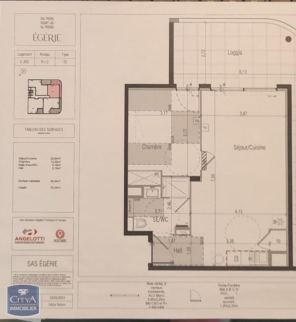 À LOUER - T2 NEUF EN LOCATION SUR PLAN - DISPONIBLE À PA....
