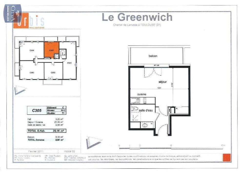 location Appartement - 1 pièce(s) - 31 m² Toulouse (31200)
