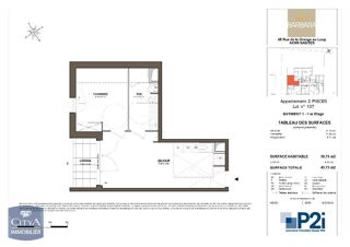  Appartement à louer 2 pièces 40 m²