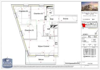  Appartement � louer 4 pi�ces 80 m�