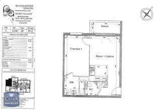  Appartement � louer 2 pi�ces 43 m�