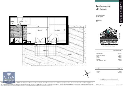  Appartement � louer 2 pi�ces 37 m�